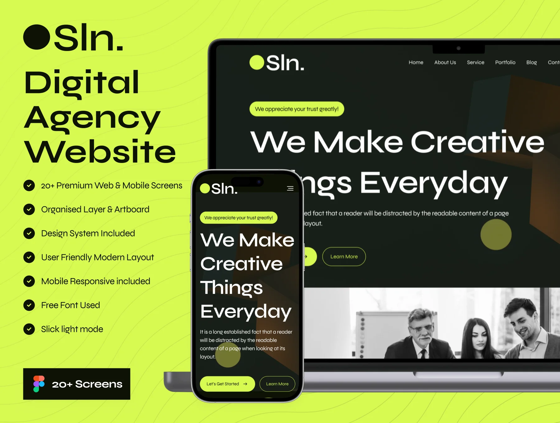 Sln - Digital Agency Website UI Kit