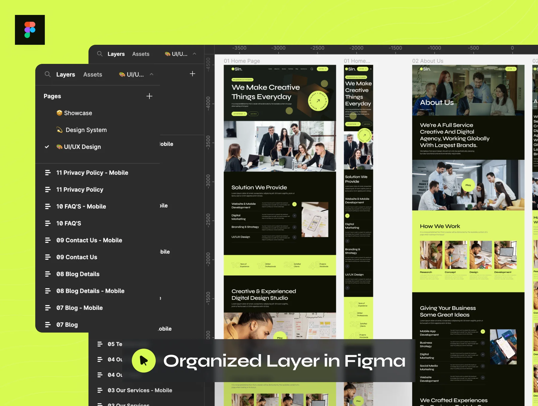 Sln - Digital Agency Website UI Kit 4