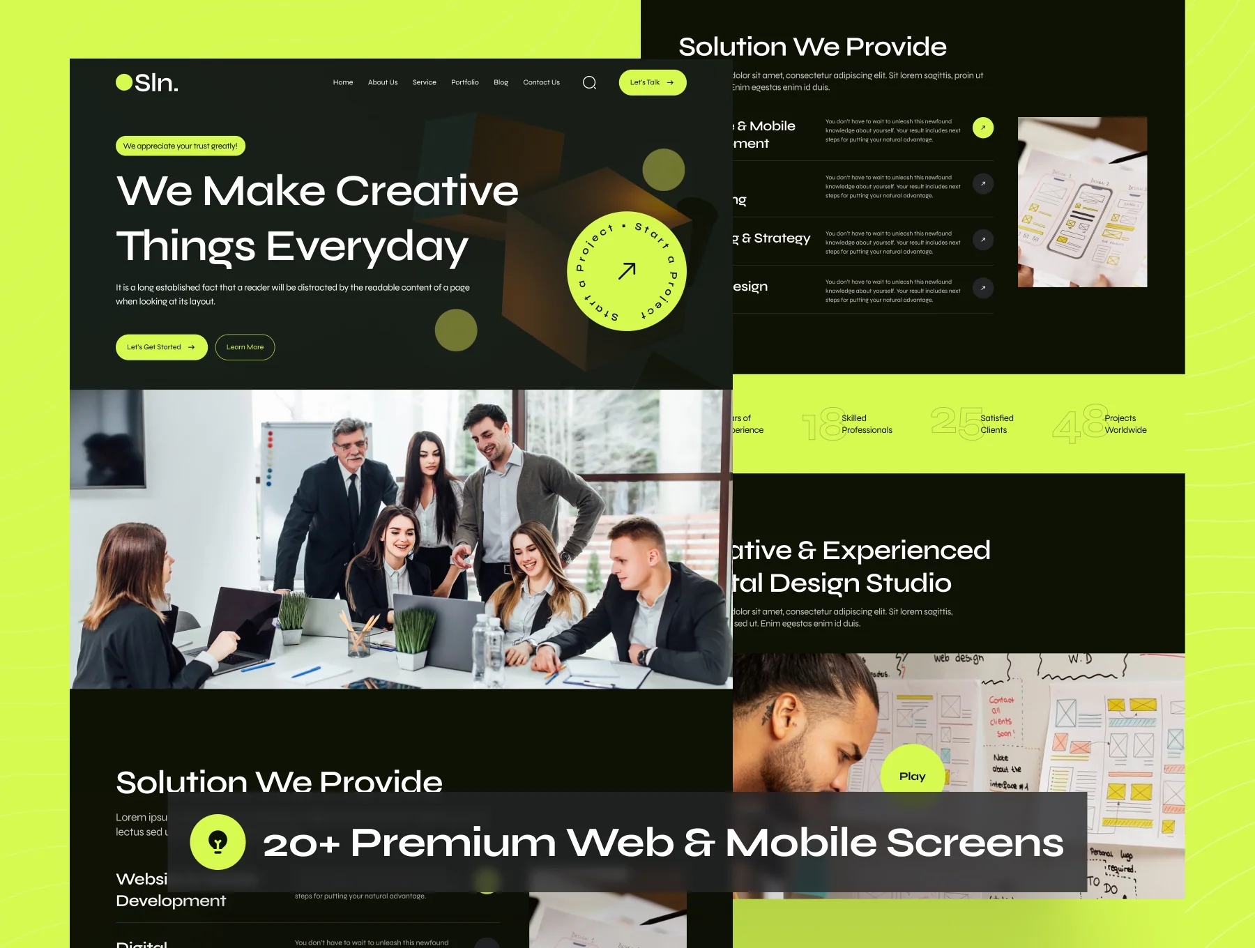 Sln - Digital Agency Website UI Kit 5