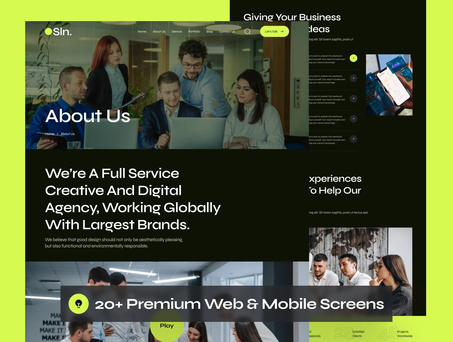 Sln - Digital Agency Website UI Kit 6