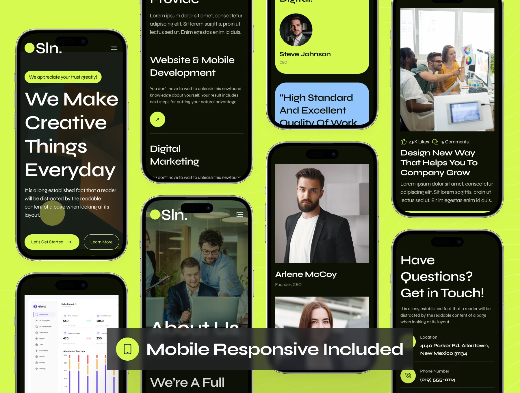 Sln - Digital Agency Website UI Kit 7