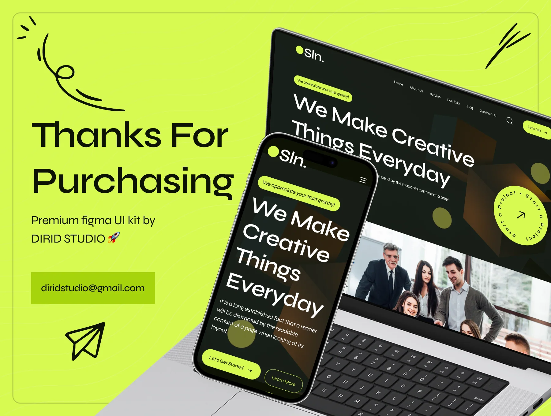 Sln - Digital Agency Website UI Kit 8