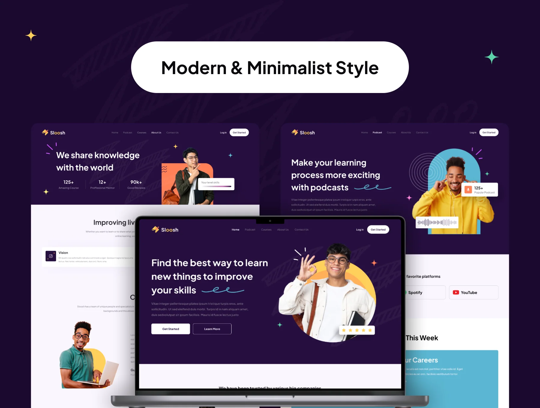 Sloosh - Online Course Web Templates 2