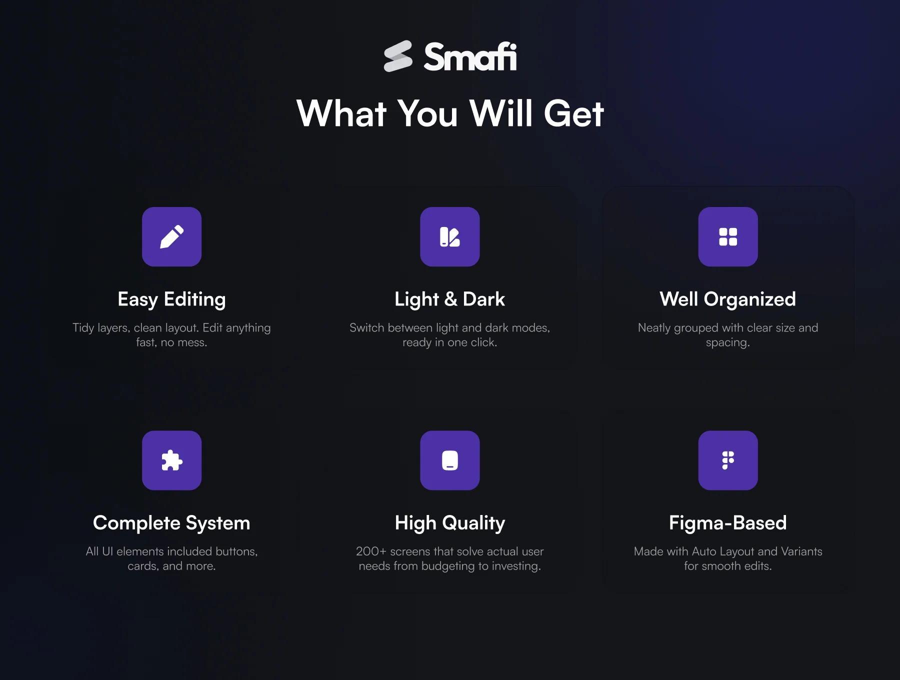 Smafi - Finance & Invest App UI Kit 2
