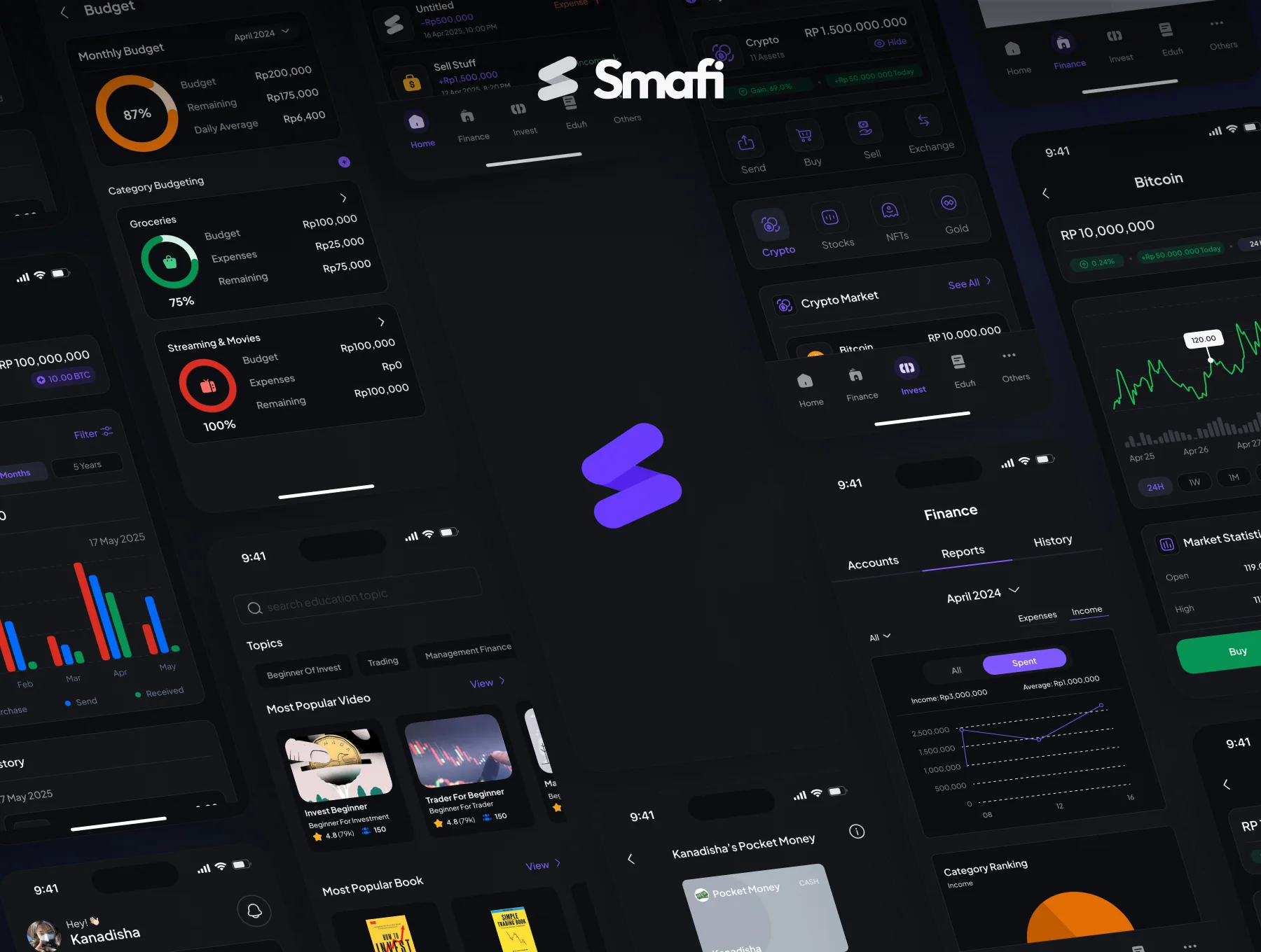 Smafi - Finance & Invest App UI Kit 6