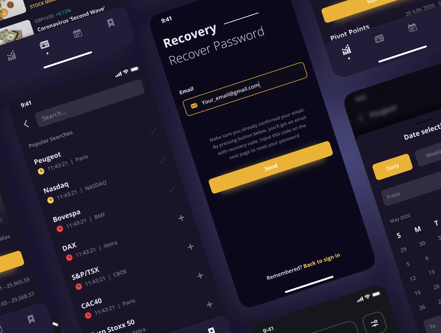 Smark - Stock Market App UI Kit 6
