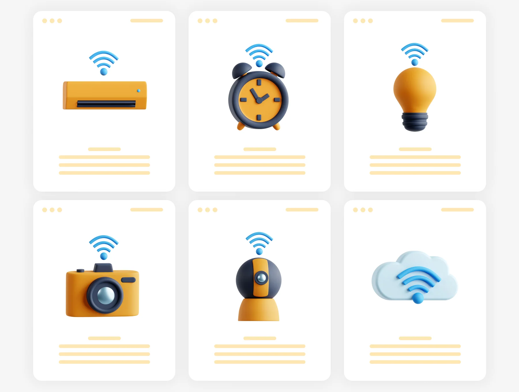 Smart Home 3D Icon Set 3