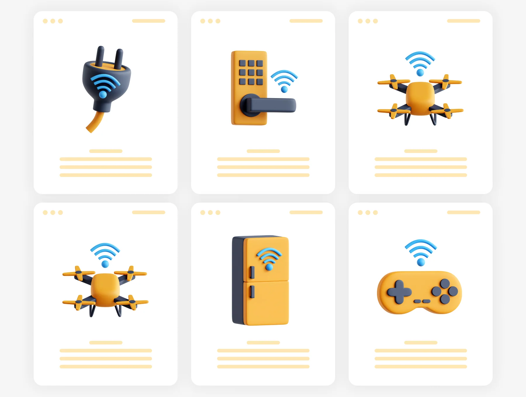 Smart Home 3D Icon Set 6