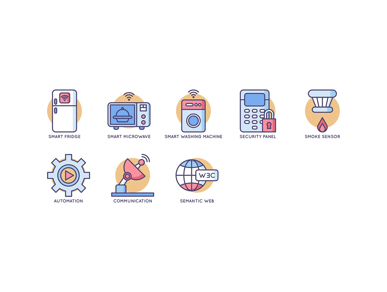 88 Smart Technology Icons | Butterscotch Series 6