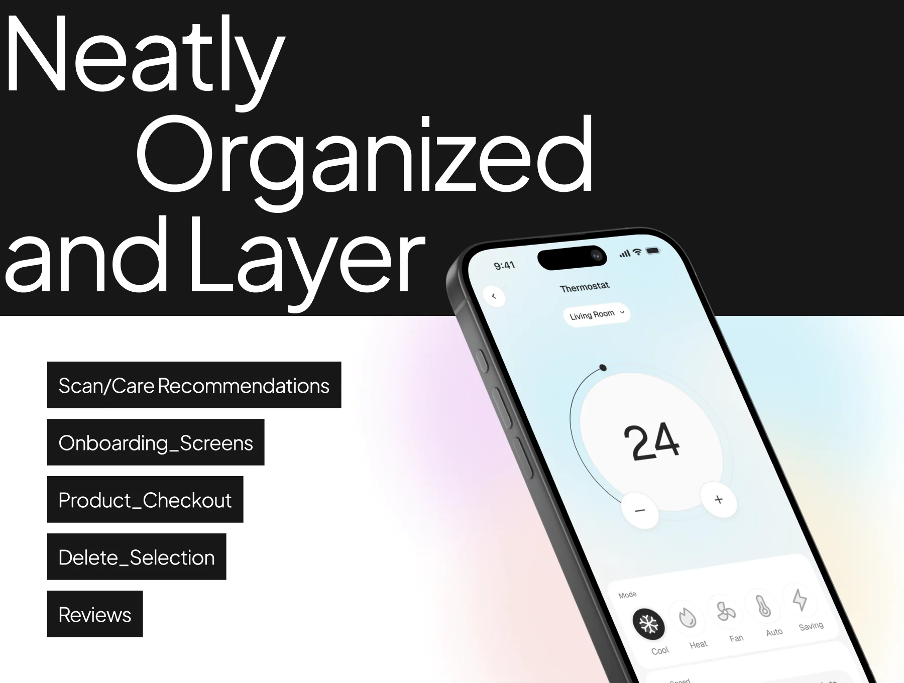 Smarthome Control Mobile App UI Kit 4