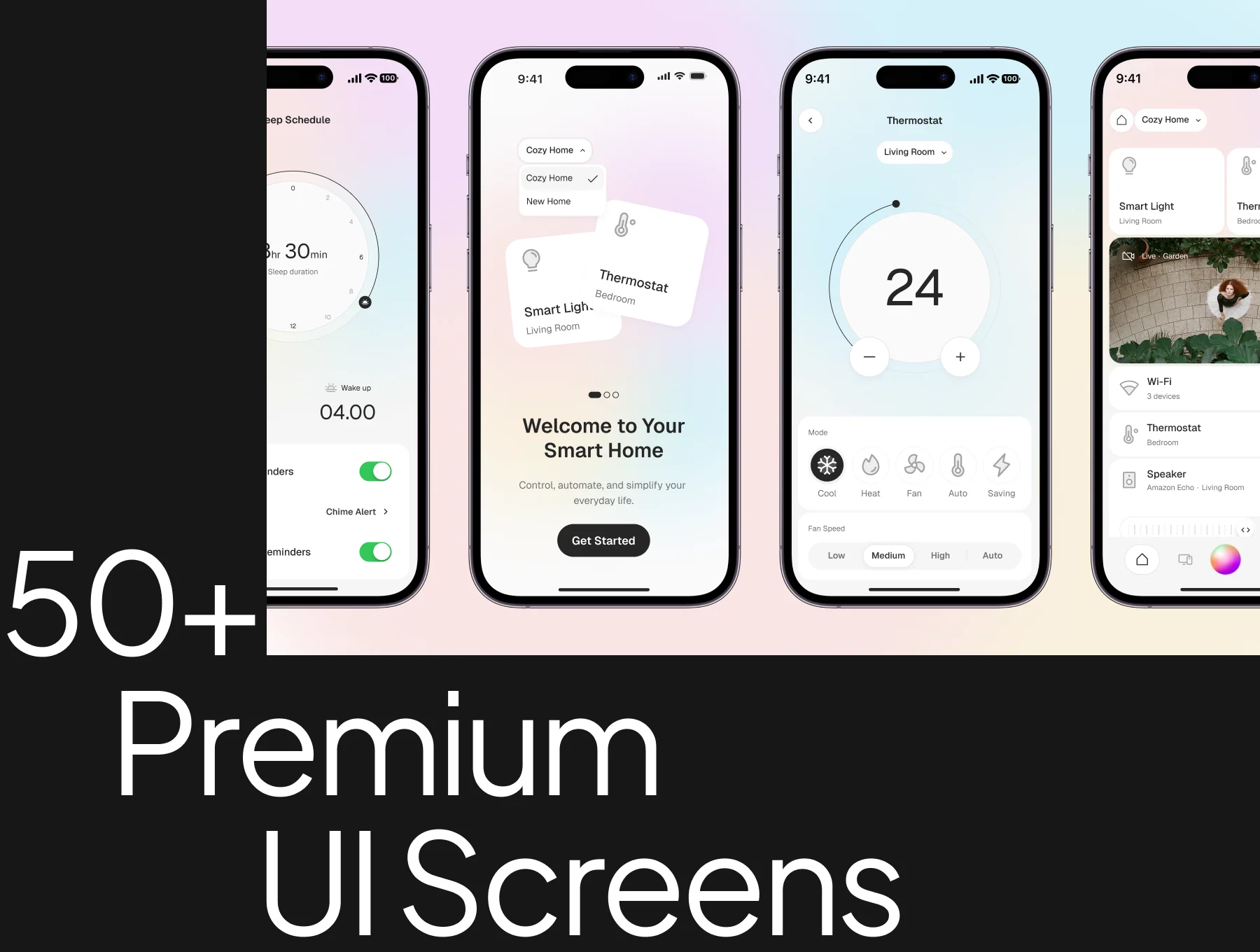 Smarthome Control Mobile App UI Kit 6