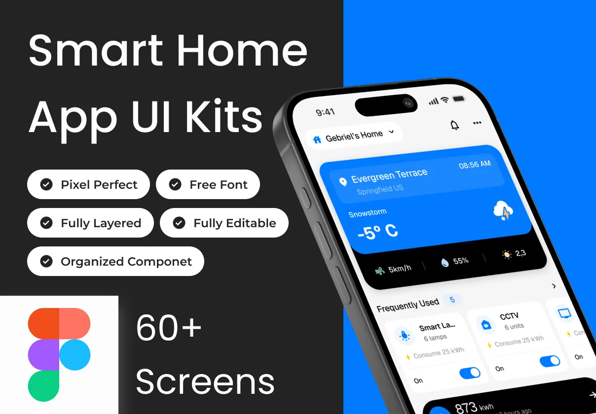 Smartly - Smart Home Control App Ui Kits