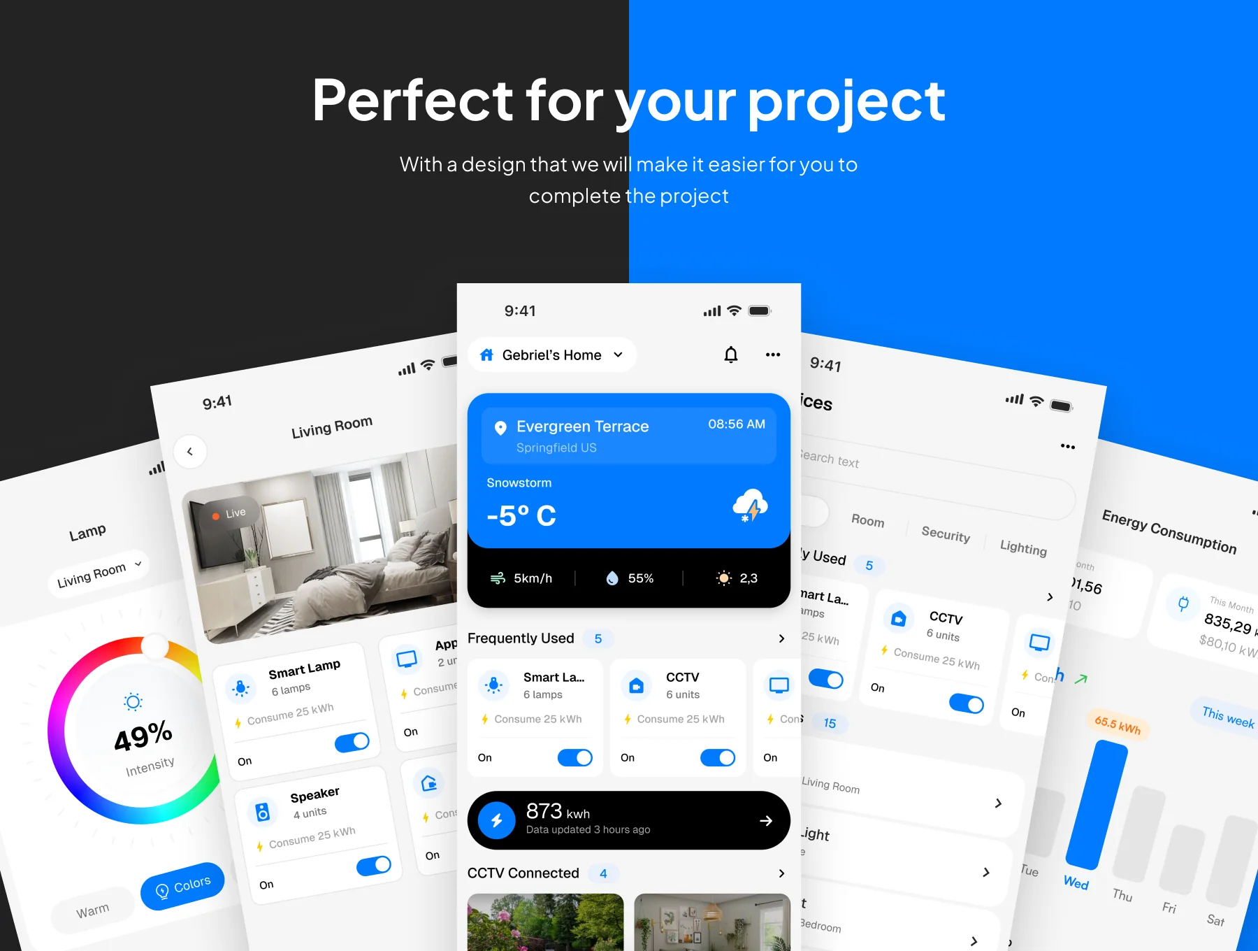 Smartly - Smart Home Control App Ui Kits 4
