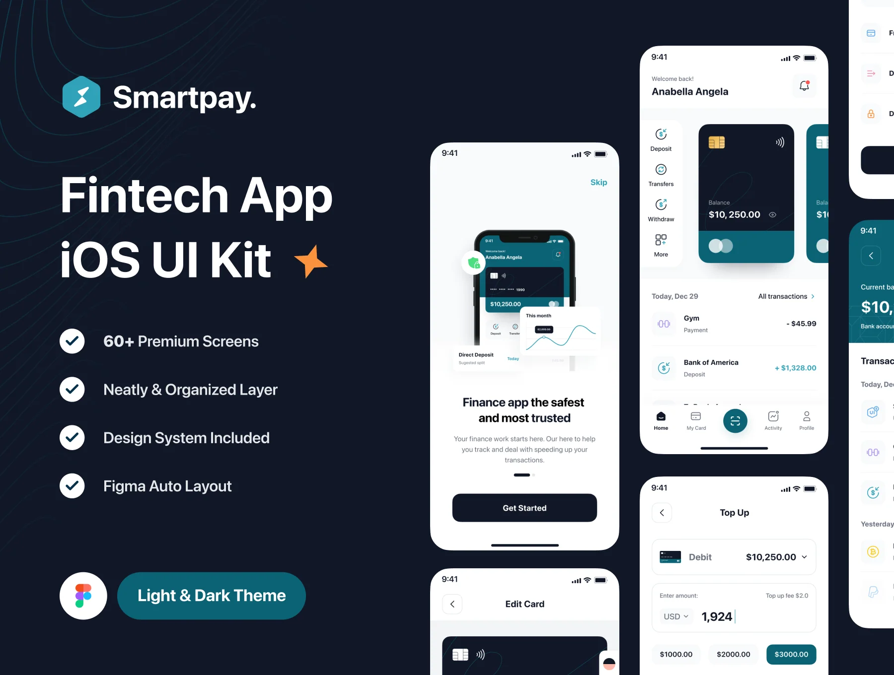 Smartpay - Fintech App iOS UI Kit
