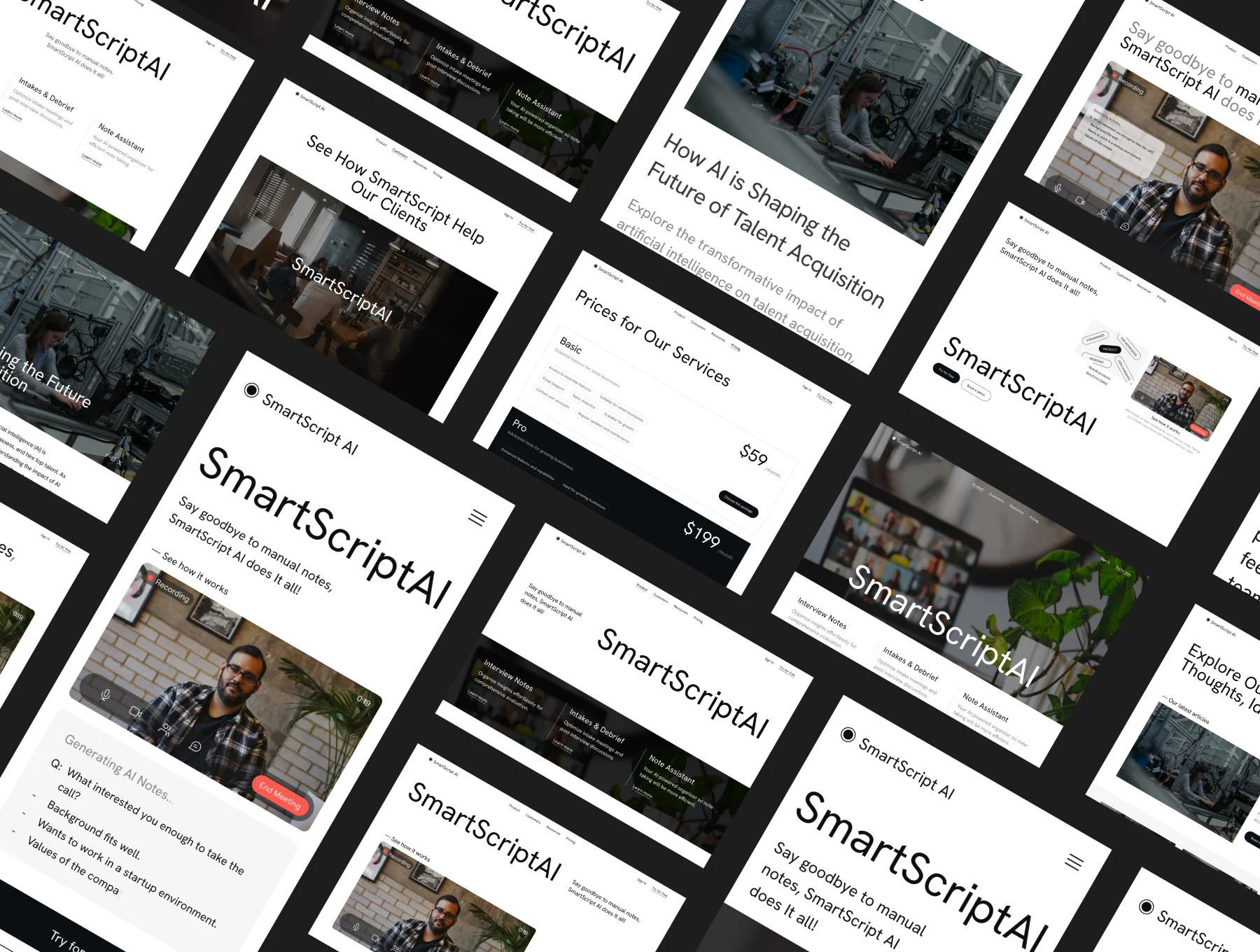 SmartScript AI - Note Automation Website UI Kit 2