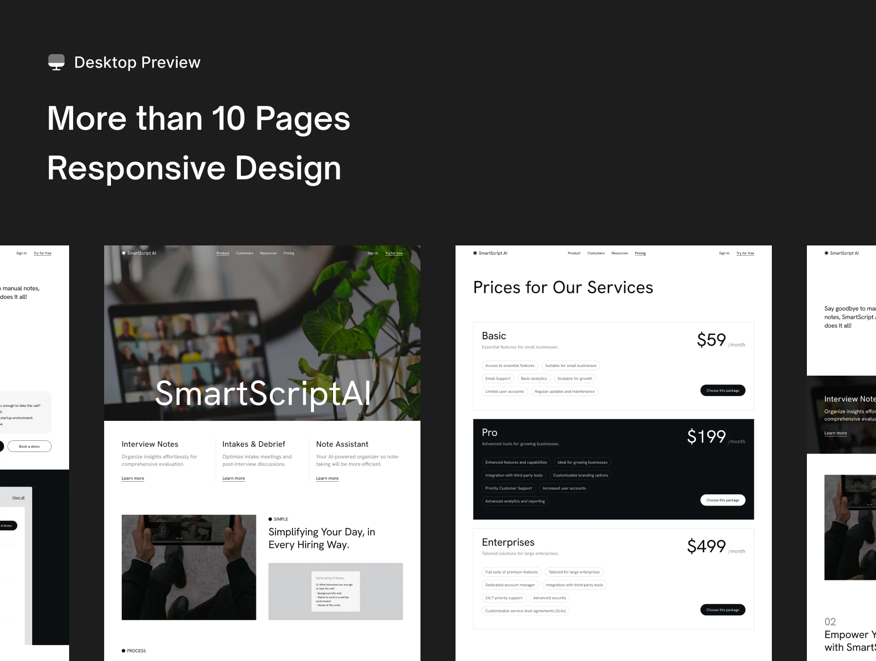 SmartScript AI - Note Automation Website UI Kit 5