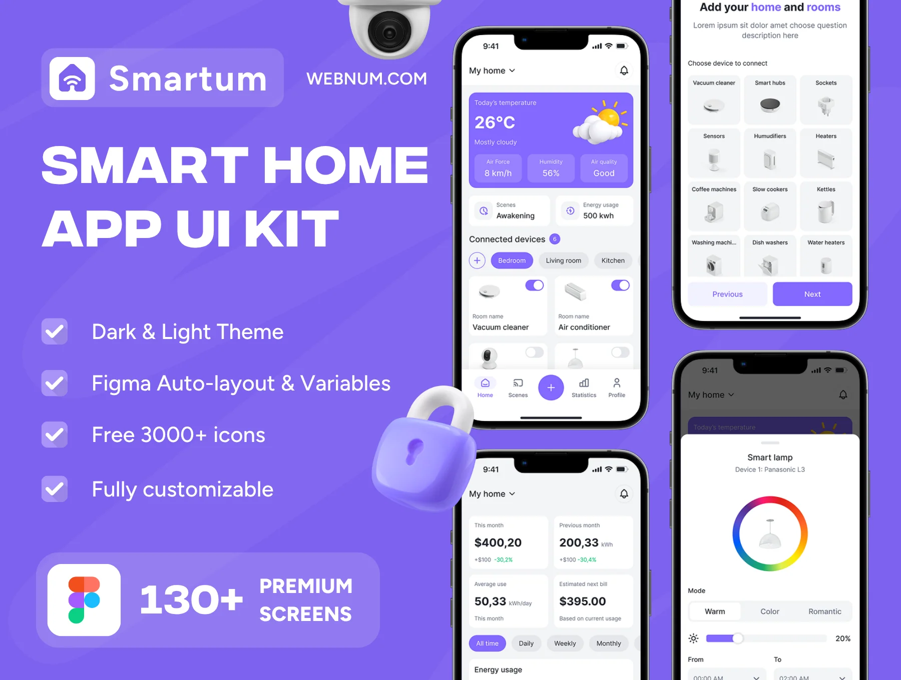Smartum - Smart Home App UI Kit