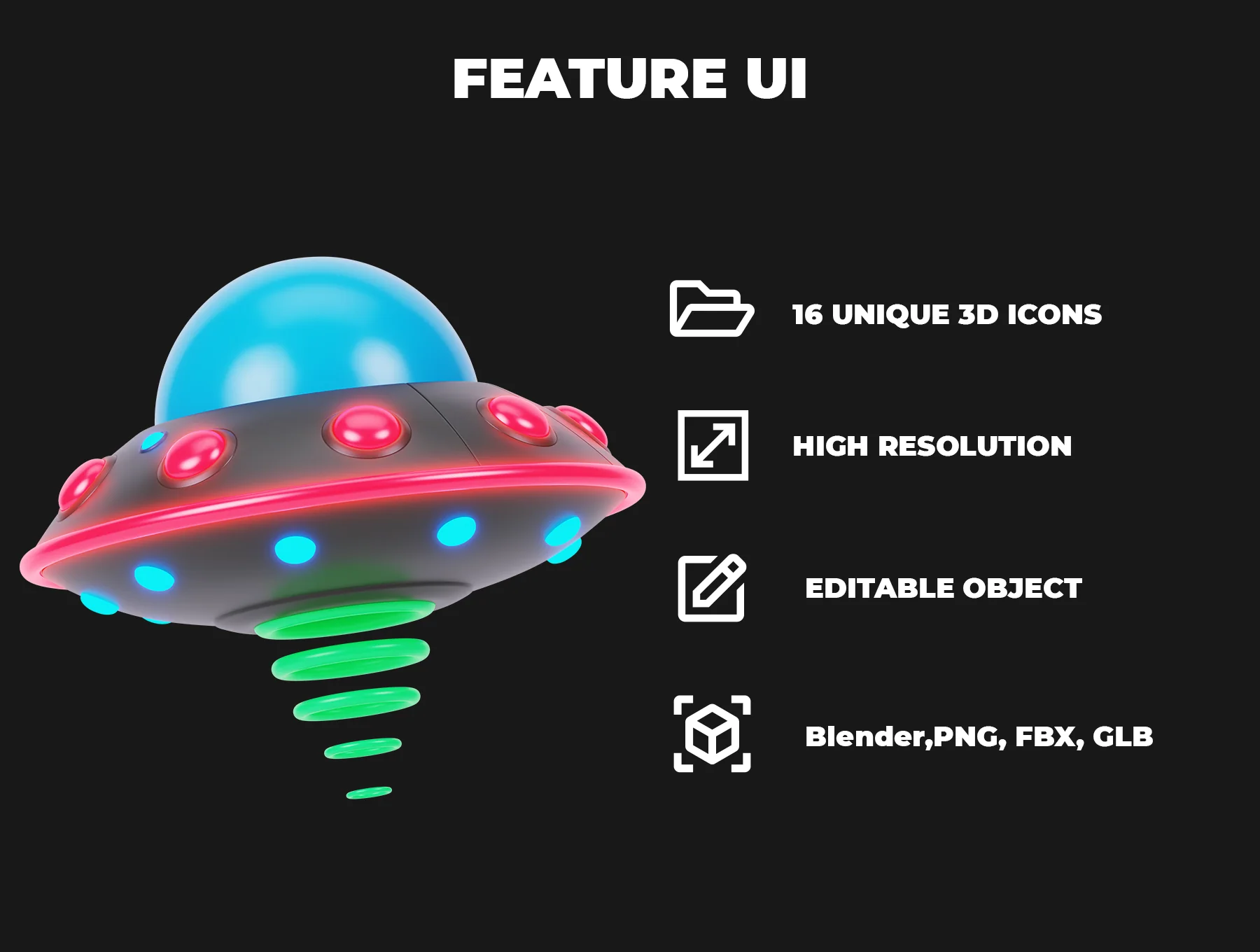 Space 3D Icon Pack 2