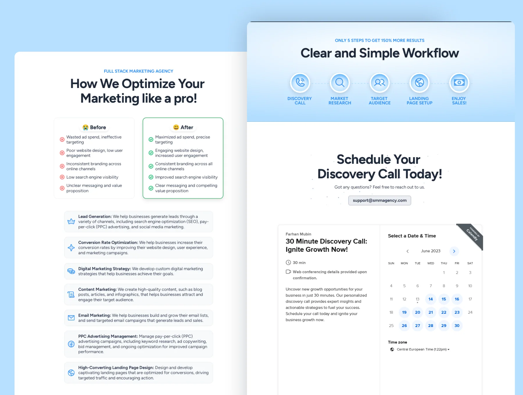 SMMAgency - Framer template for SMM Agency landing page 3