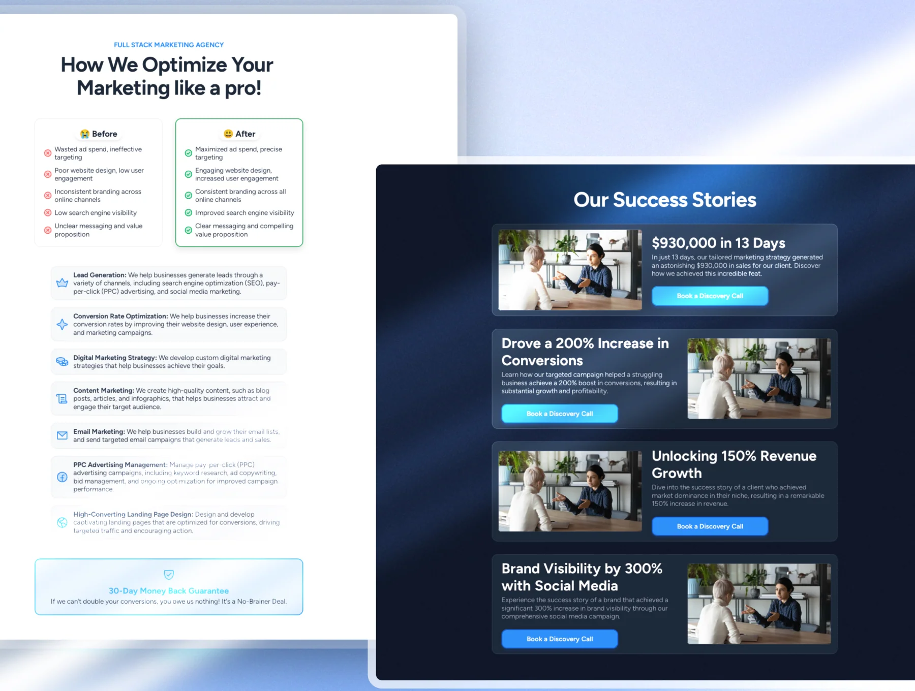 SMMAgency - Framer template for SMM Agency landing page 4
