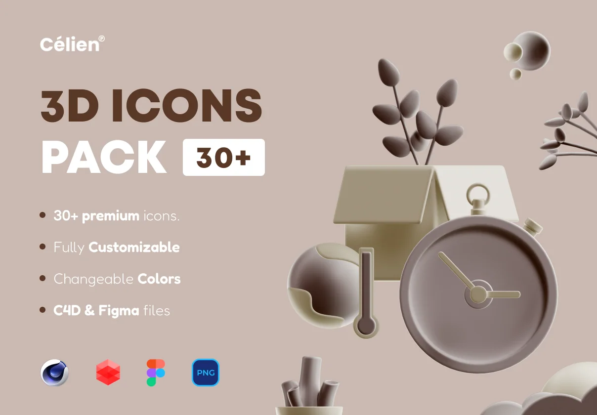 Smooth 3D icons pack !