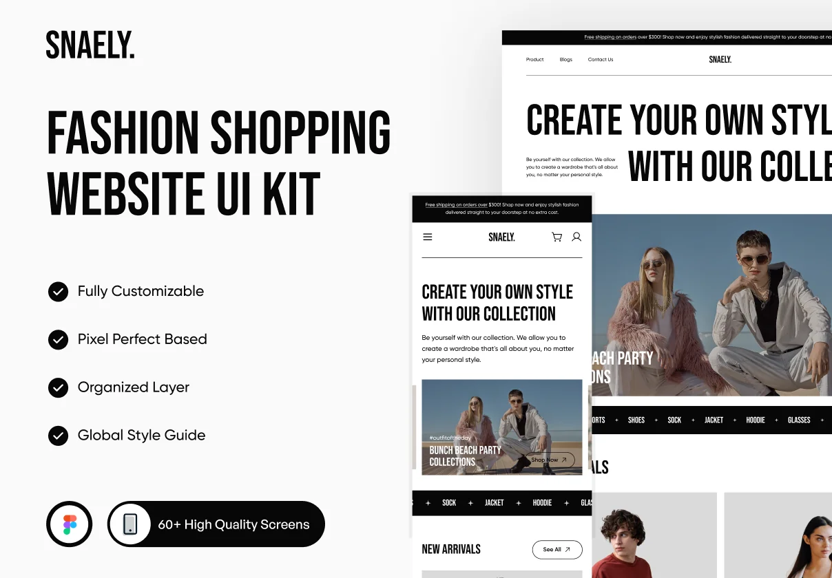 Snaely - Fashion Marketplace Website