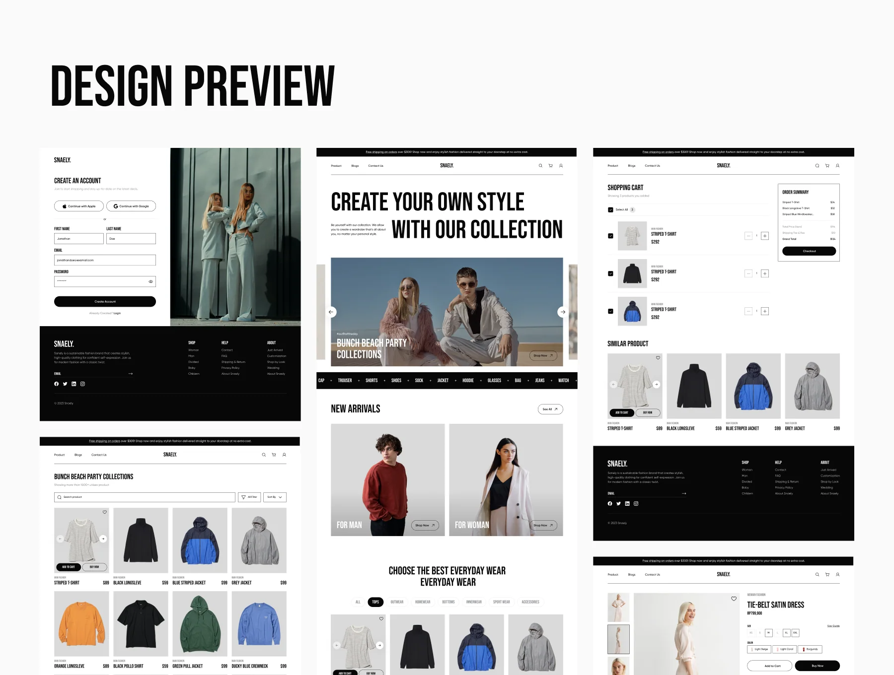 Snaely - Fashion Marketplace Website 5