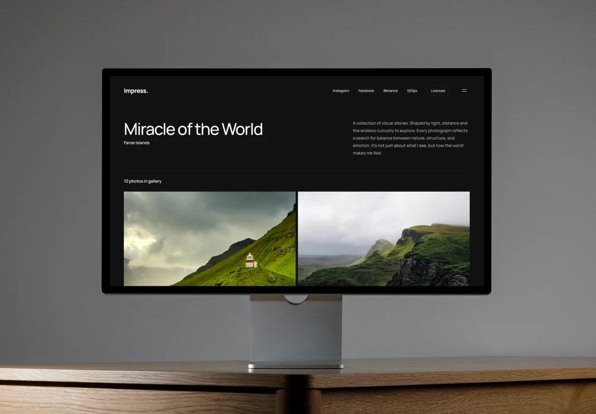 Impress — The One Template for Photographers