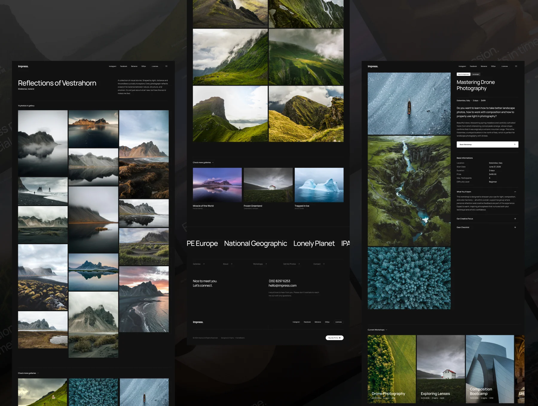 Impress — The One Template for Photographers 4