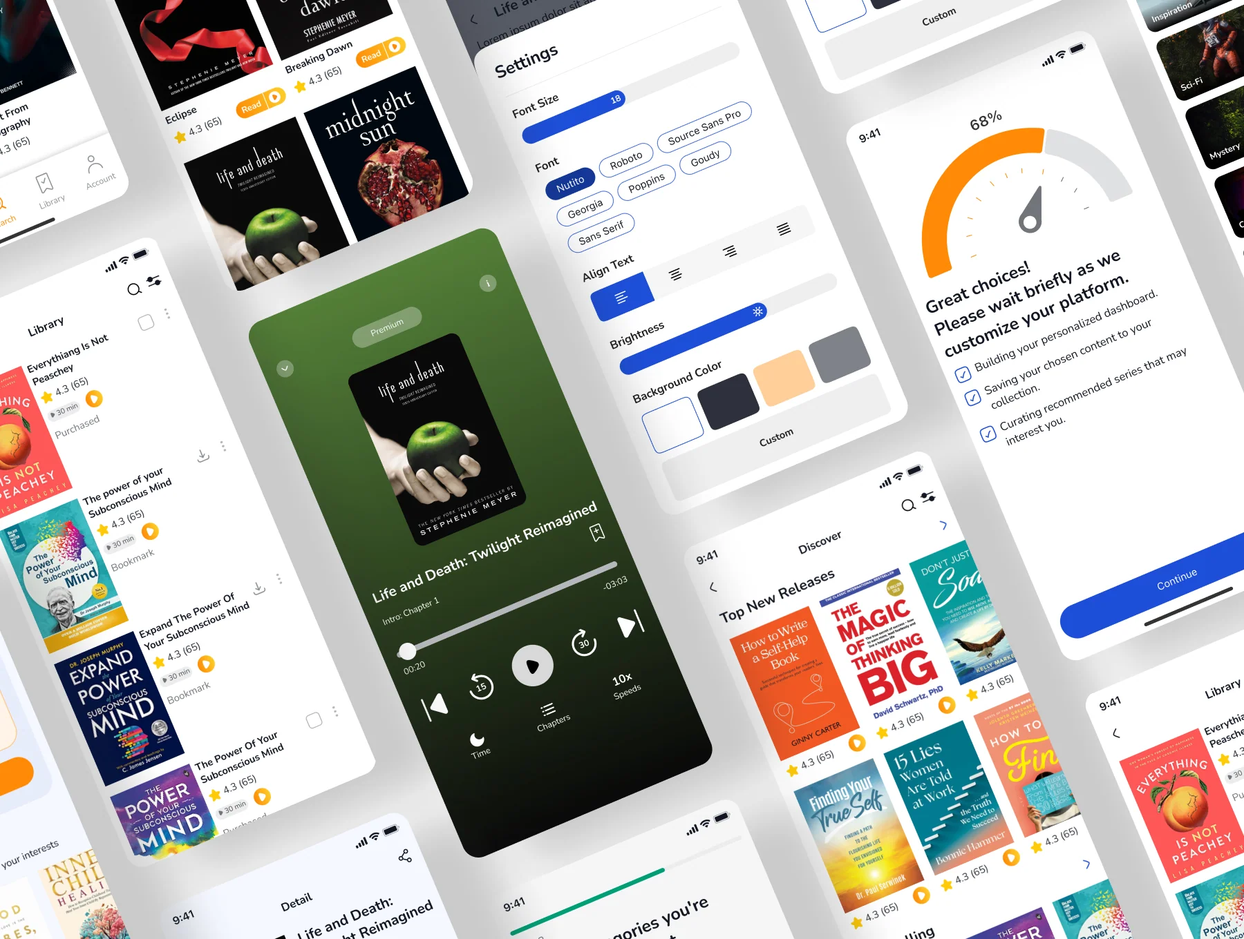 SnapRead AI – Book Summaries App UI Kit for Figma (Education & Productivity) 5