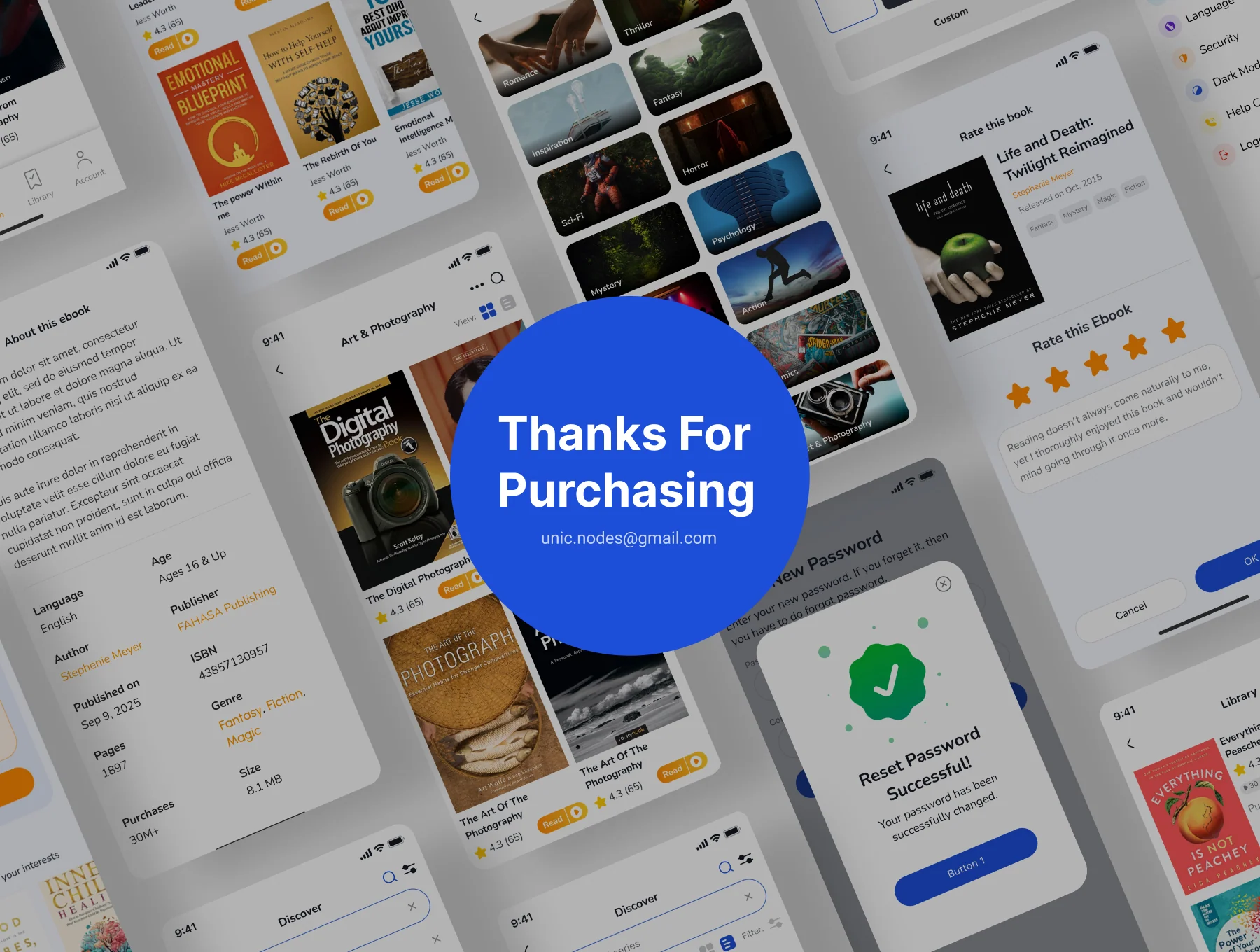 SnapRead AI – Book Summaries App UI Kit for Figma (Education & Productivity) 6