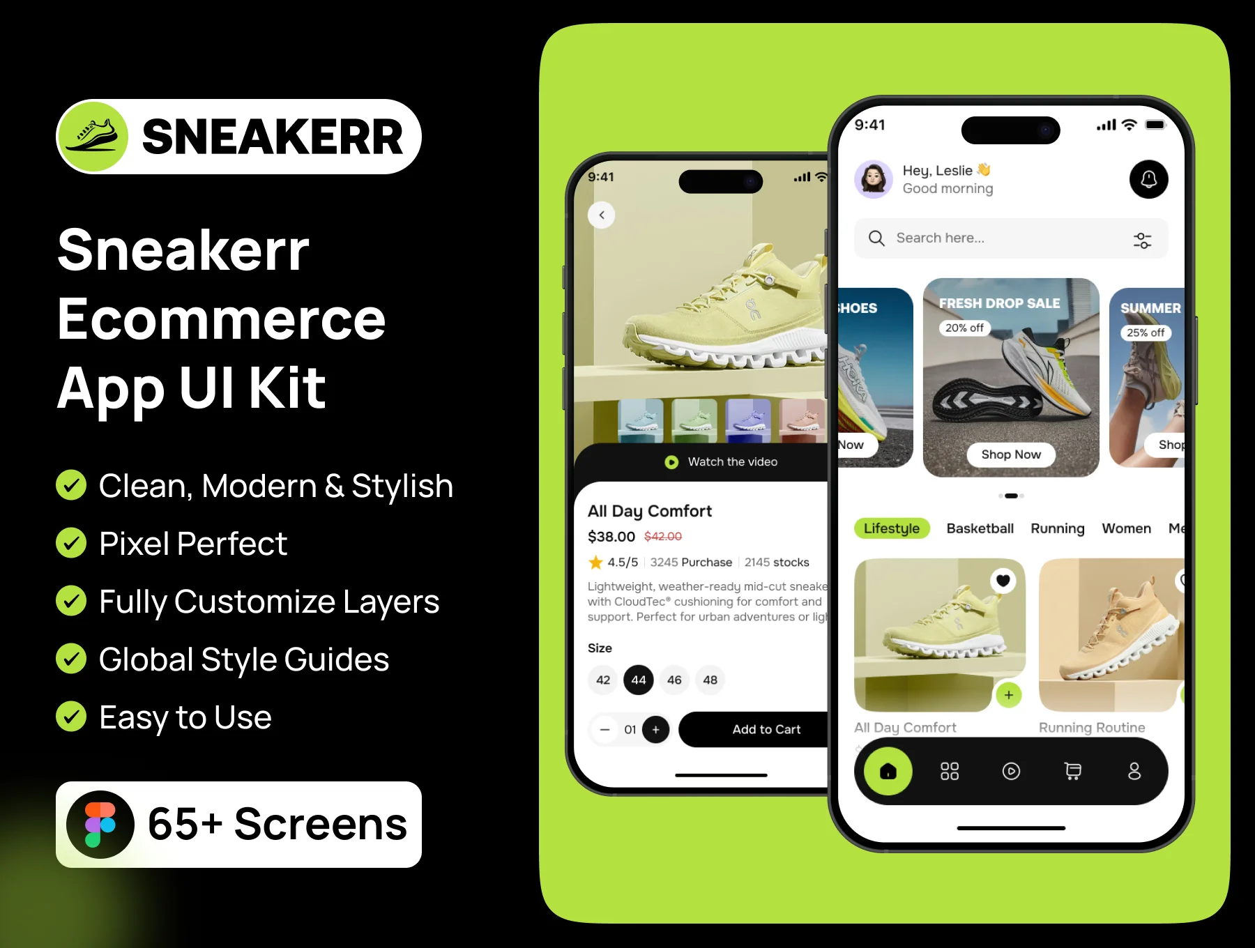 Sneakerr Ecommerce App UI Kit