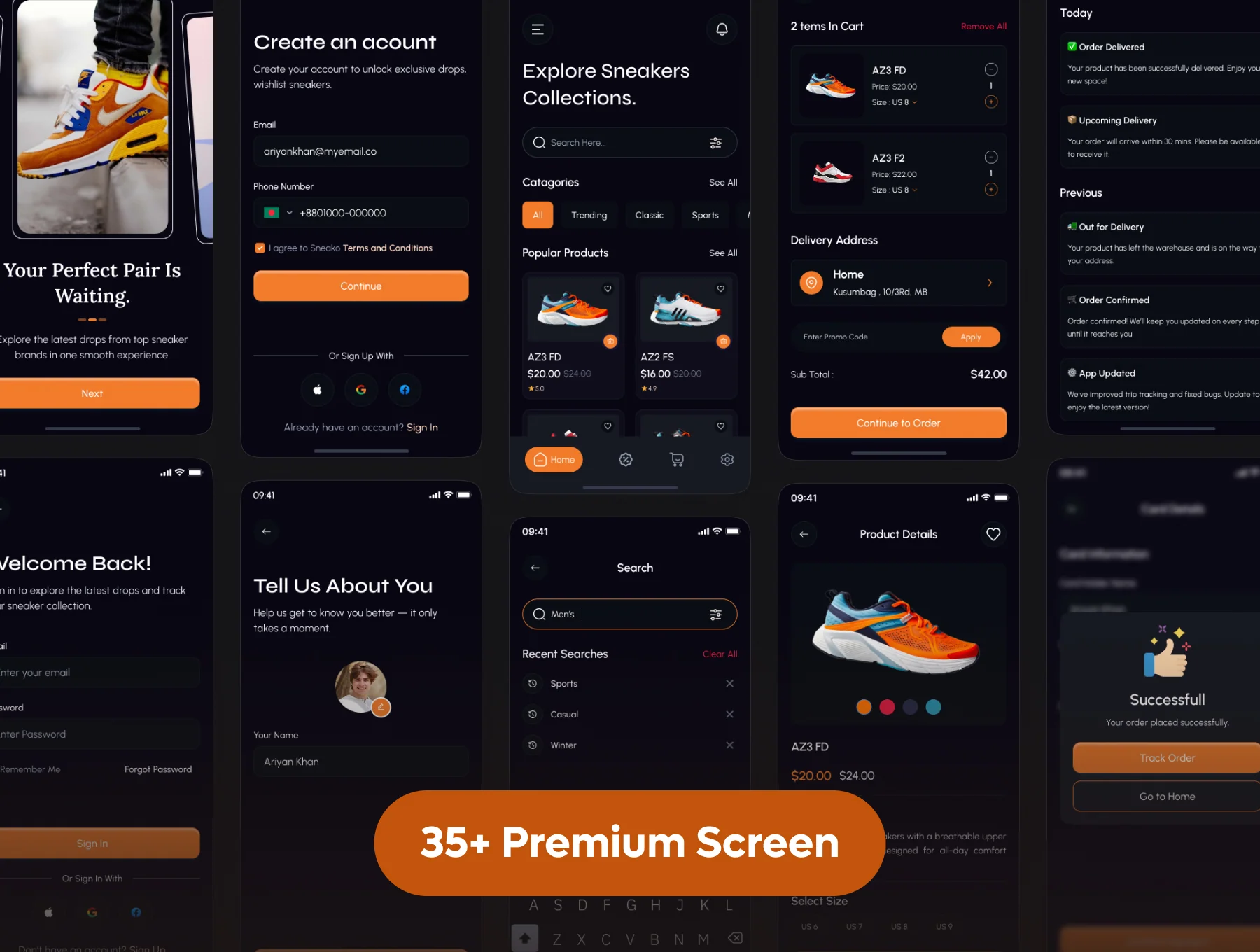 Sneako - Sneakers Store Mobile App UI Kit 3