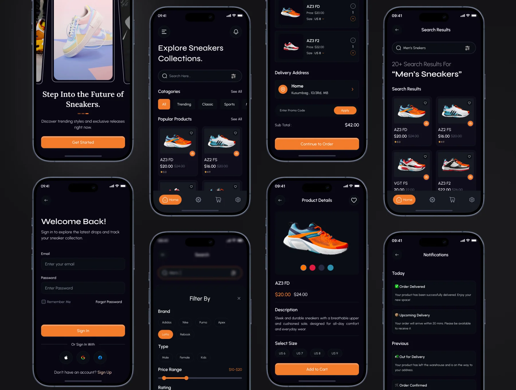 Sneako - Sneakers Store Mobile App UI Kit 4