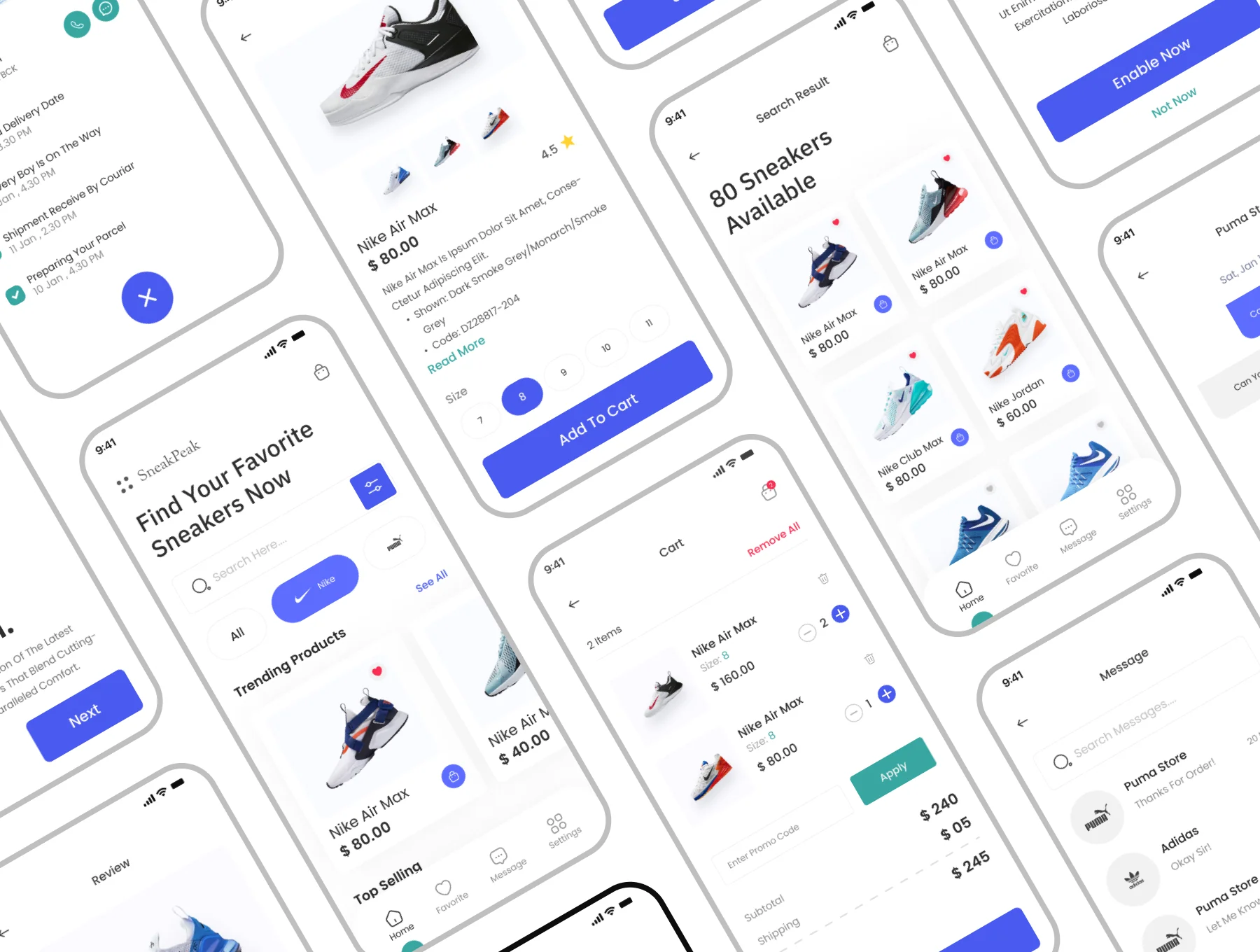 SneakPeak - Sneakers Store App UI Kit