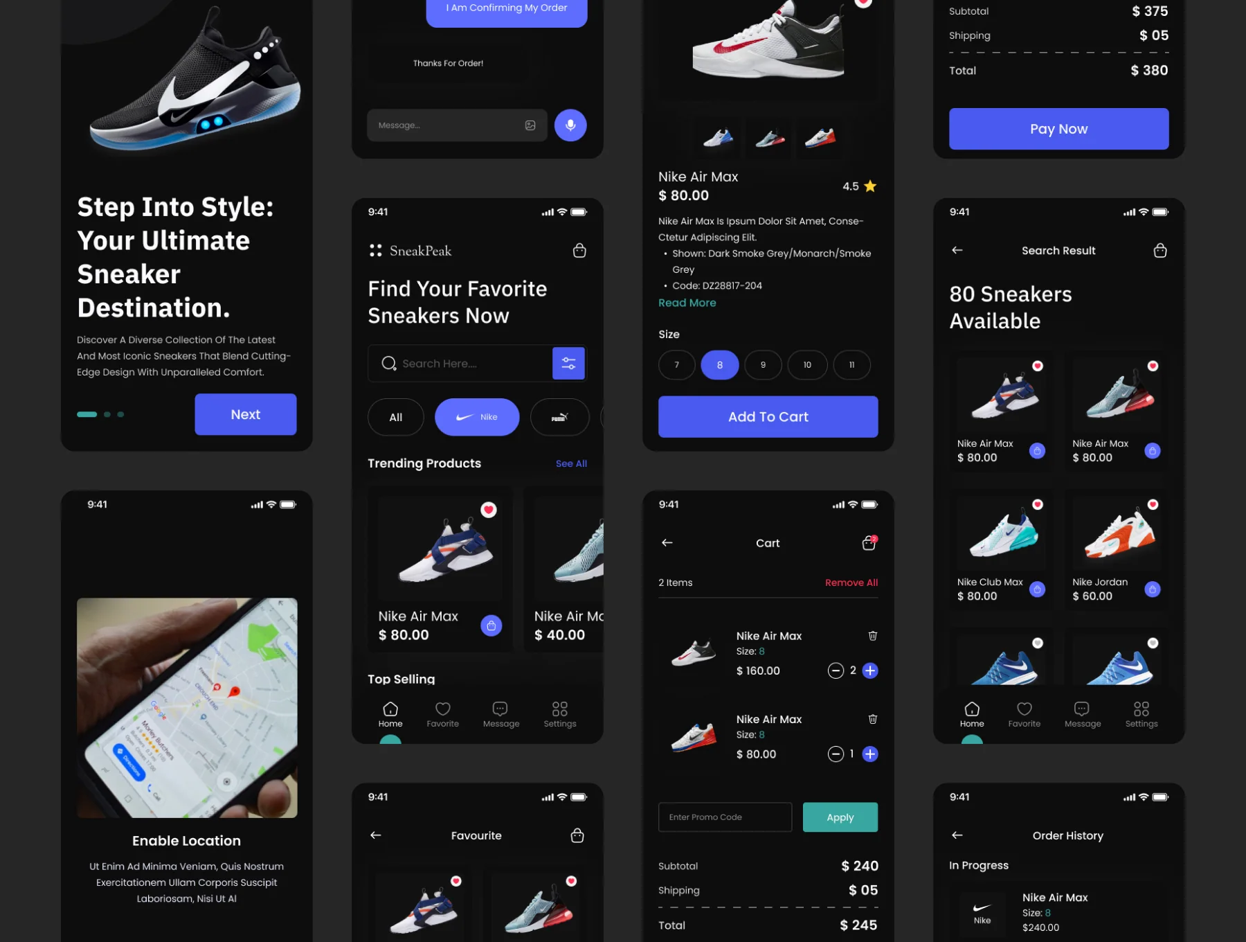 SneakPeak - Sneakers Store App UI Kit 4