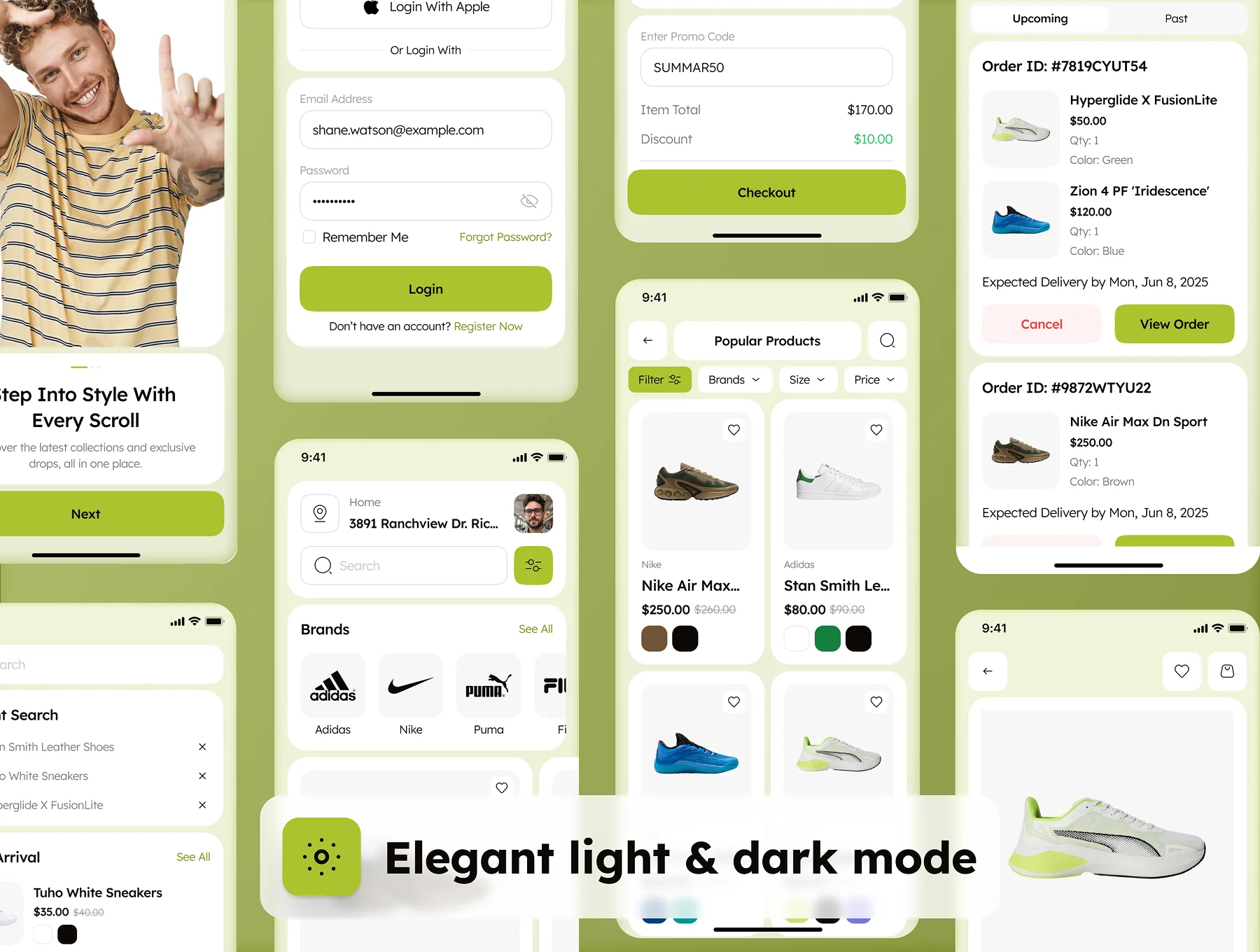 sneakX - Shoe Store Ecommerce App UI Kit 7