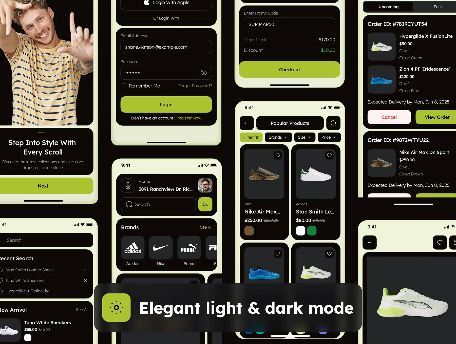 sneakX - Shoe Store Ecommerce App UI Kit 8