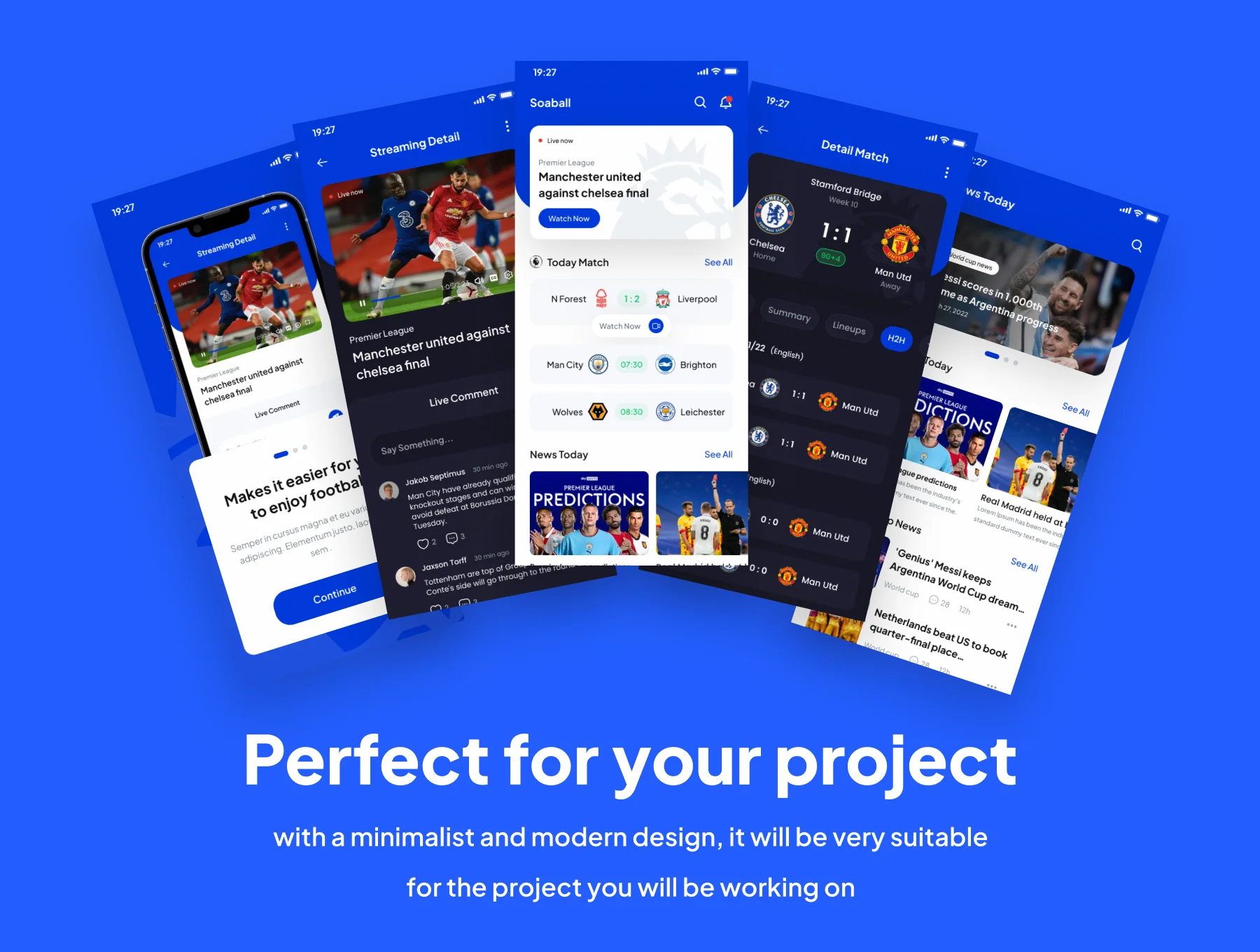 Soaball - Live Score & Streaming Football Apps UI Kits 4