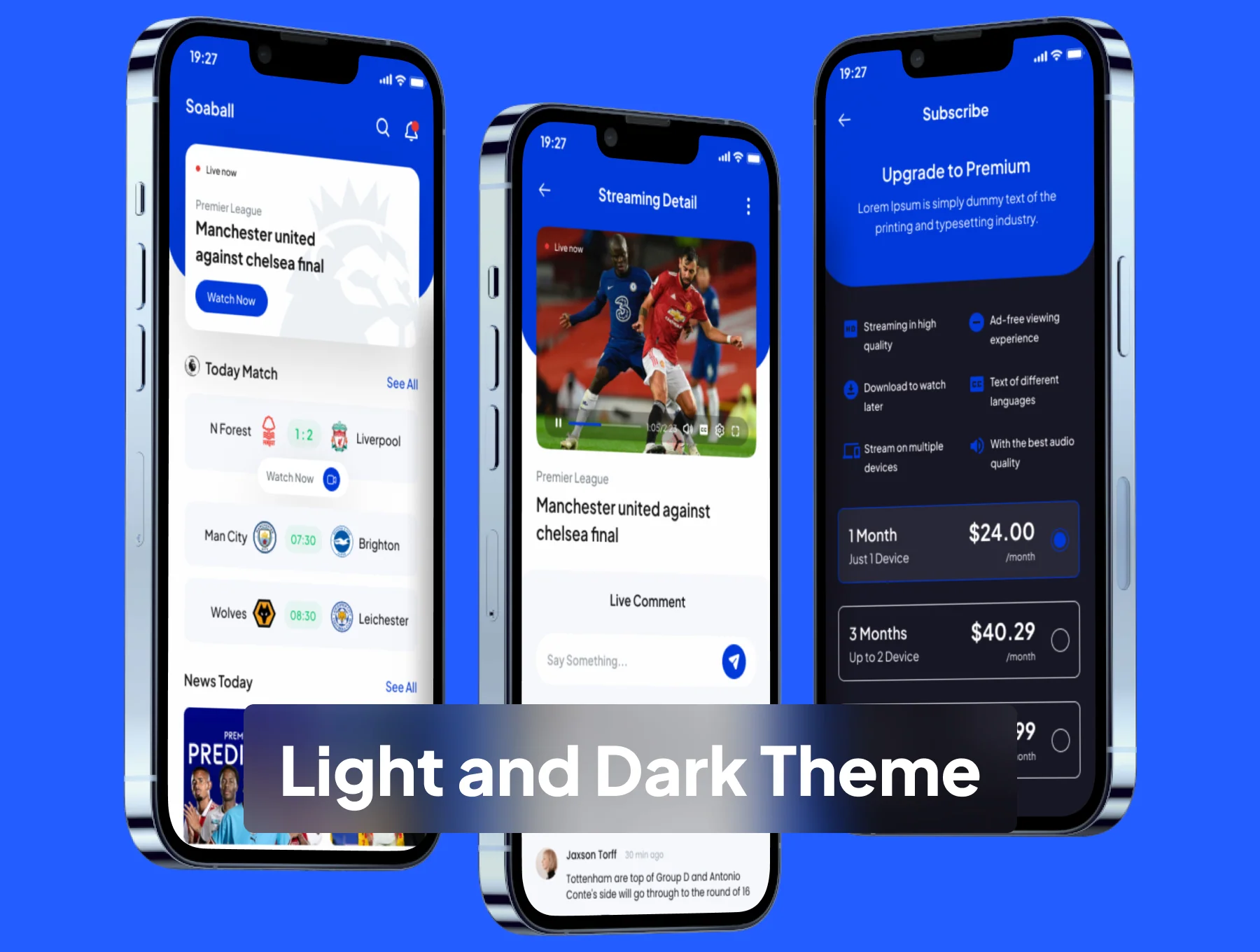 Soaball - Live Score & Streaming Football Apps UI Kits 5