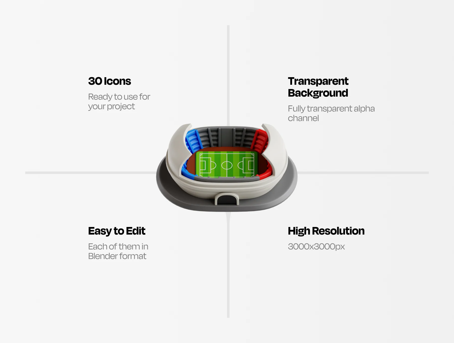 Soccer Sport 3D Illustration 2
