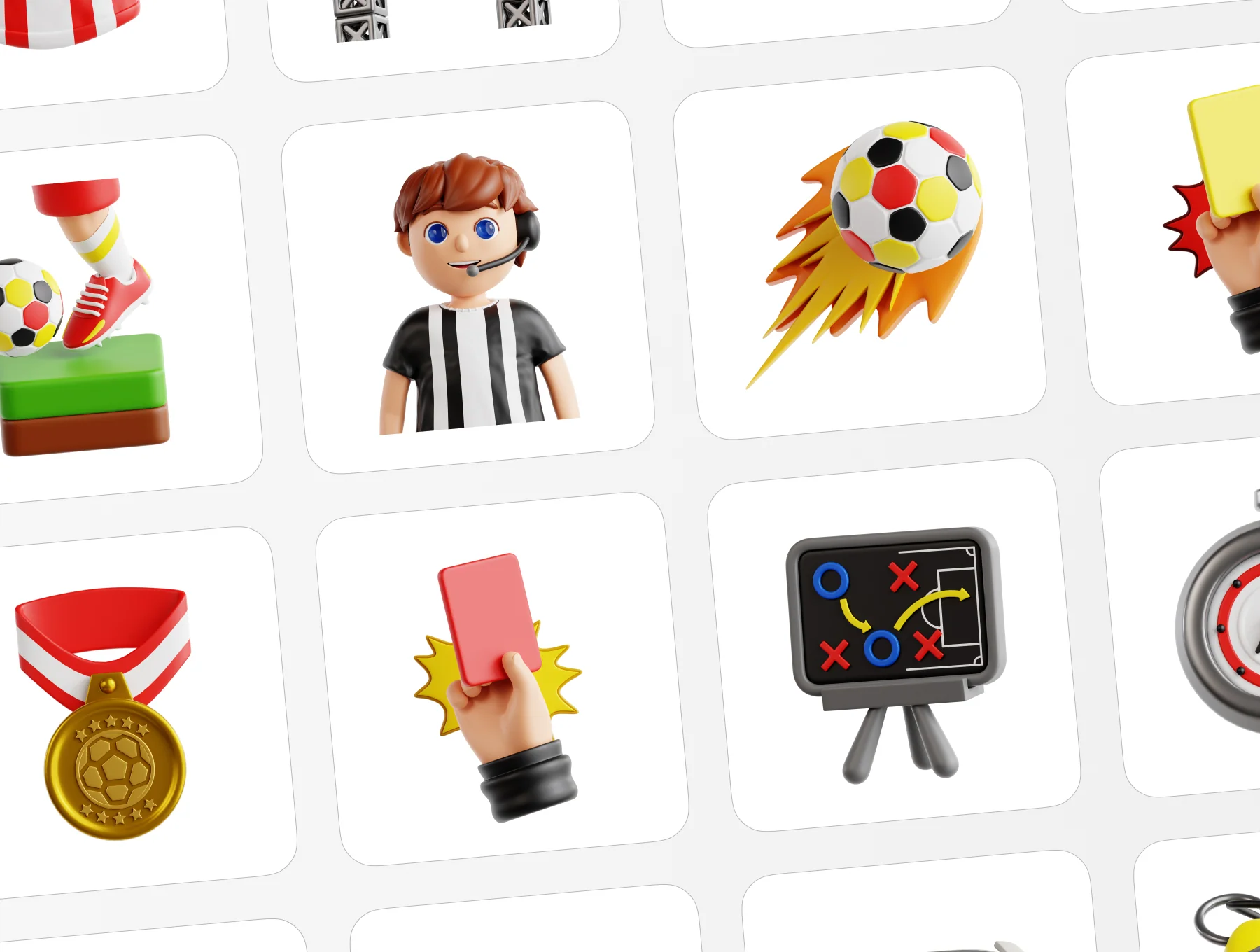 Soccer Sport 3D Illustration 6