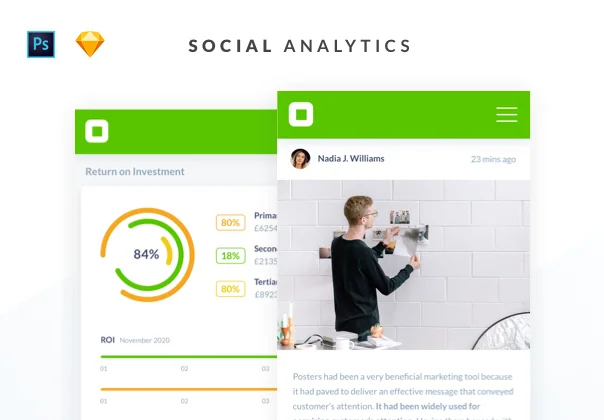 Mobile Social Analytics Dashboards