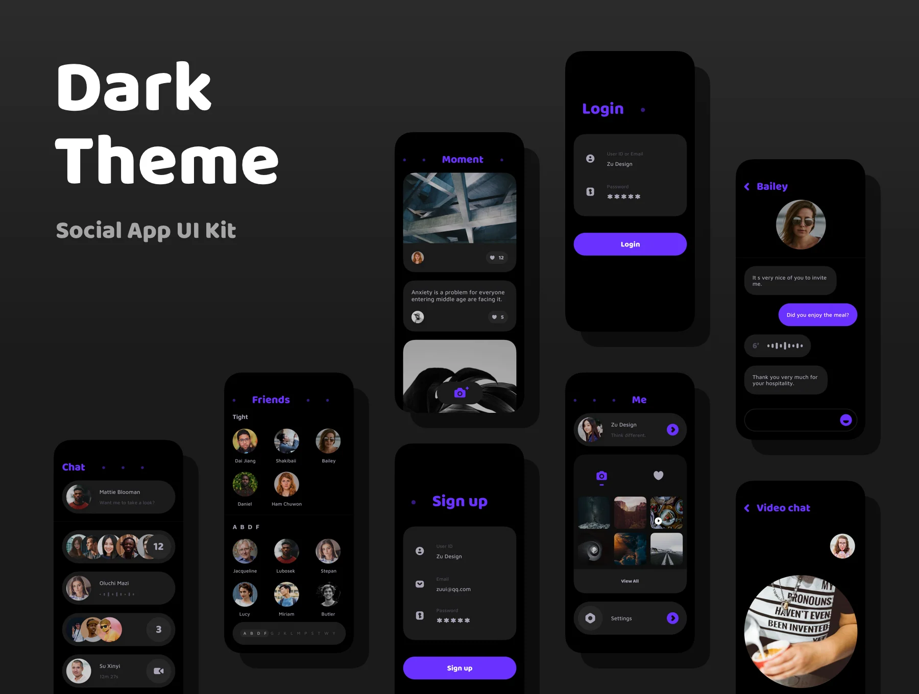 Social App UI Kit 4