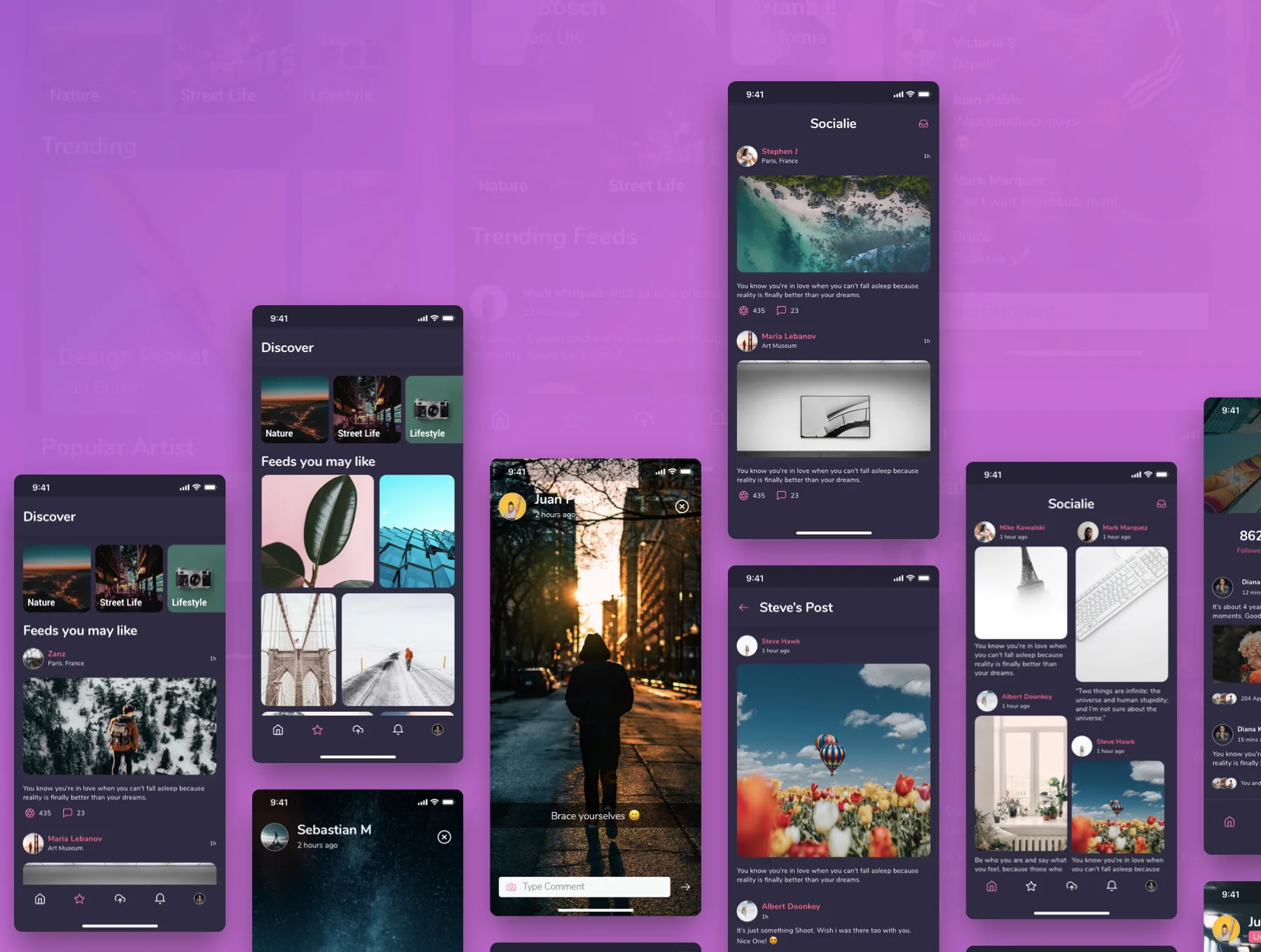 Social App UI Kits 6