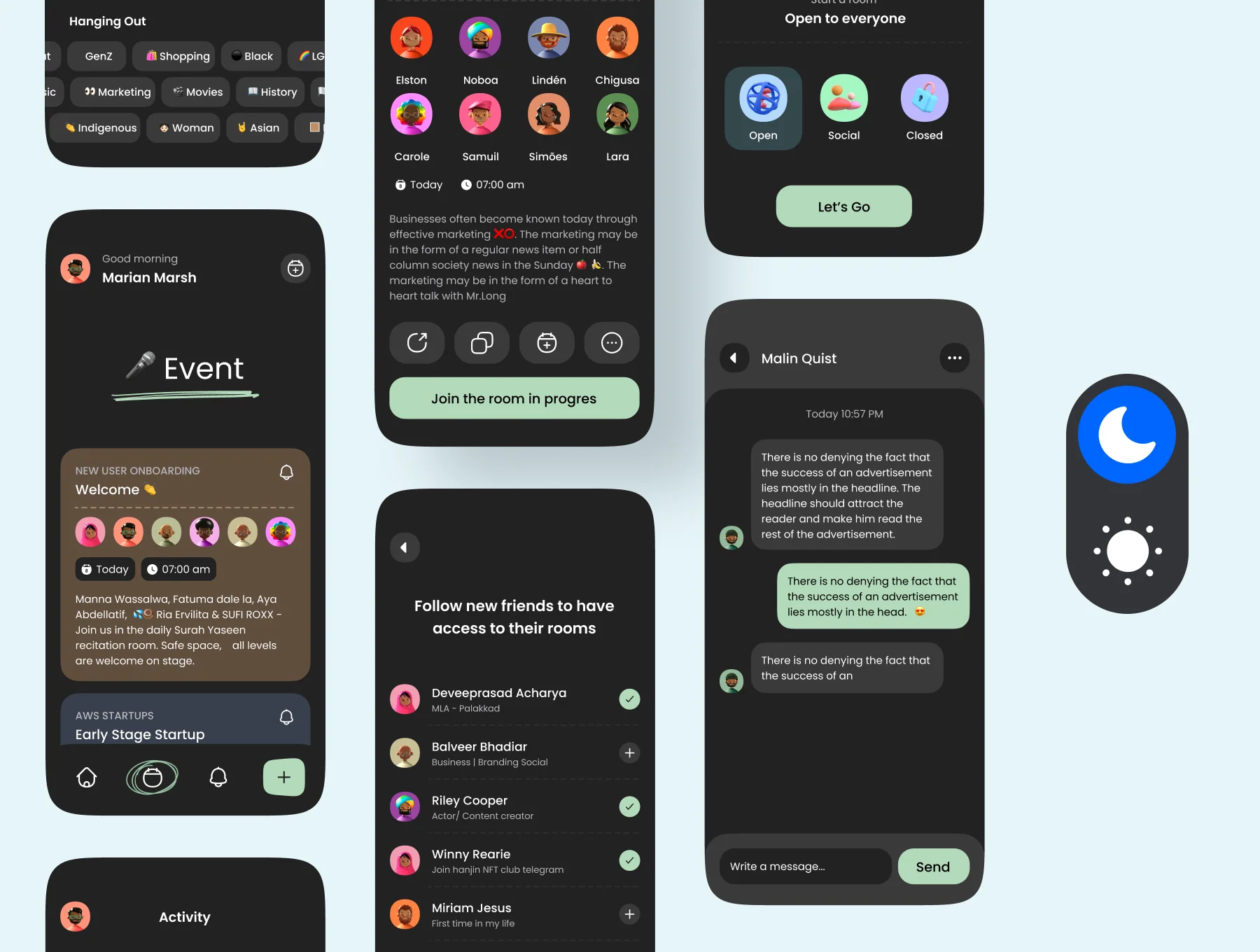 Social Audio App UI Kit 2