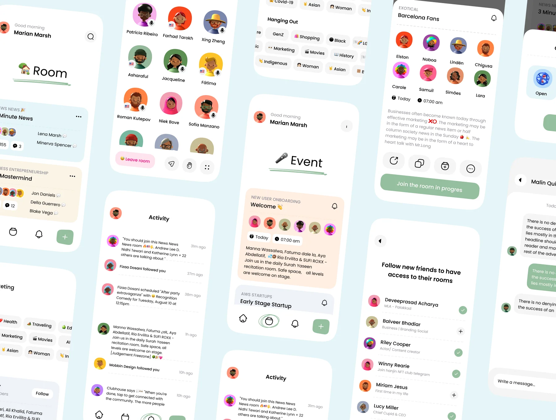 Social Audio App UI Kit 5