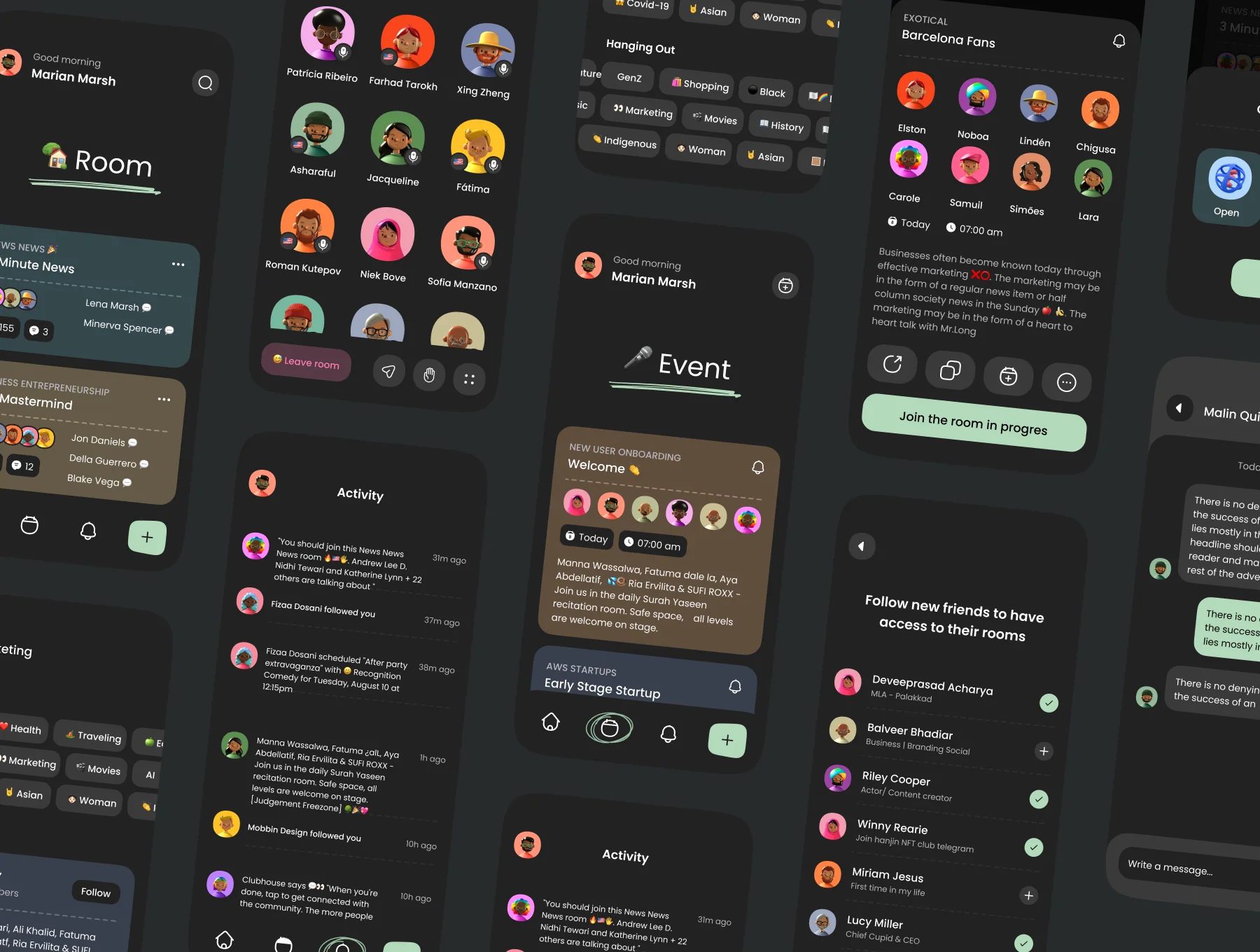 Social Audio App UI Kit 7