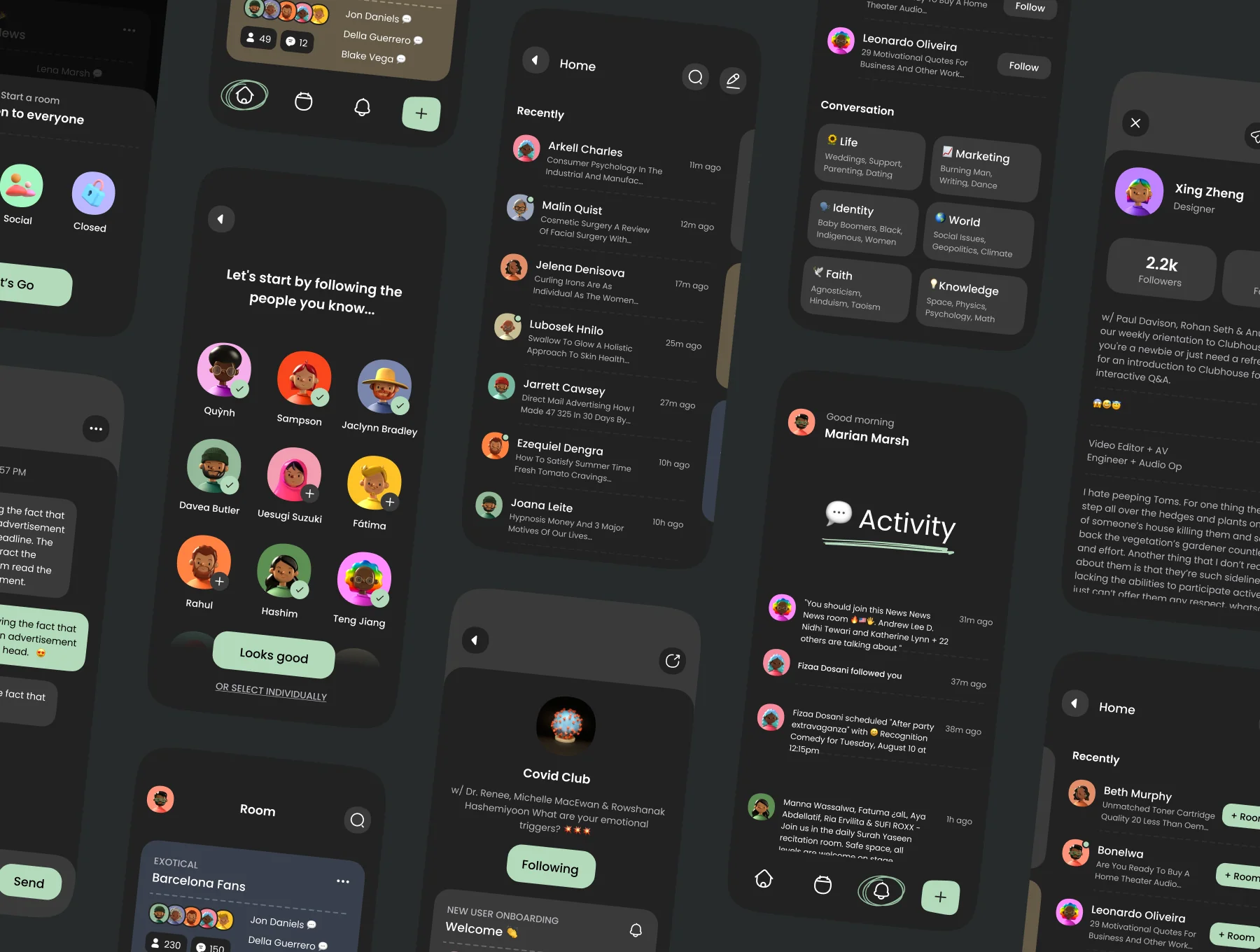 Social Audio App UI Kit 8