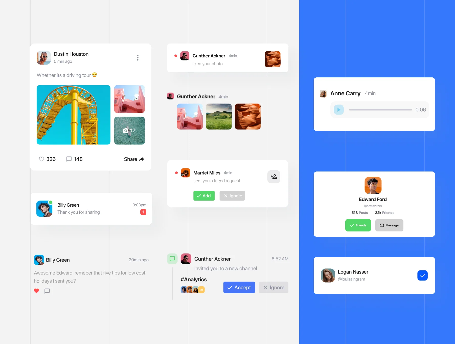 Social Dashboards - React Native Kit 8